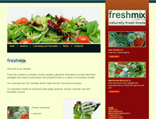 Tablet Screenshot of freshmix.ca